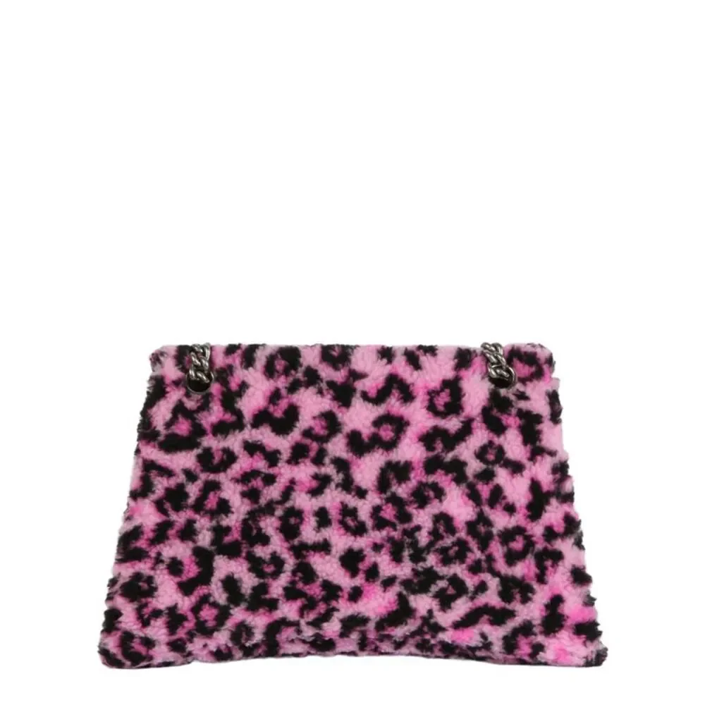 Balenciaga Crush Medium Chain Bag In Lepoard Print Womens